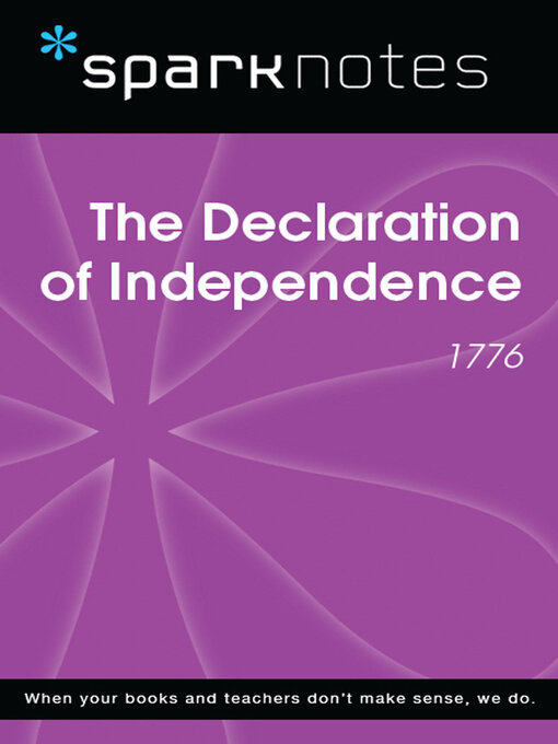 Title details for The Declaration of Independence (1776) (SparkNotes History Note) by SparkNotes - Available